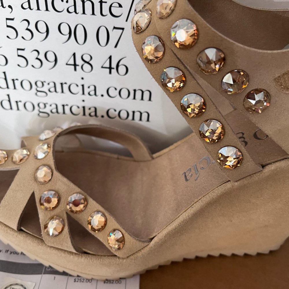 Pedro Garcia Platform Crystal Sandals - Picture 2 of 2